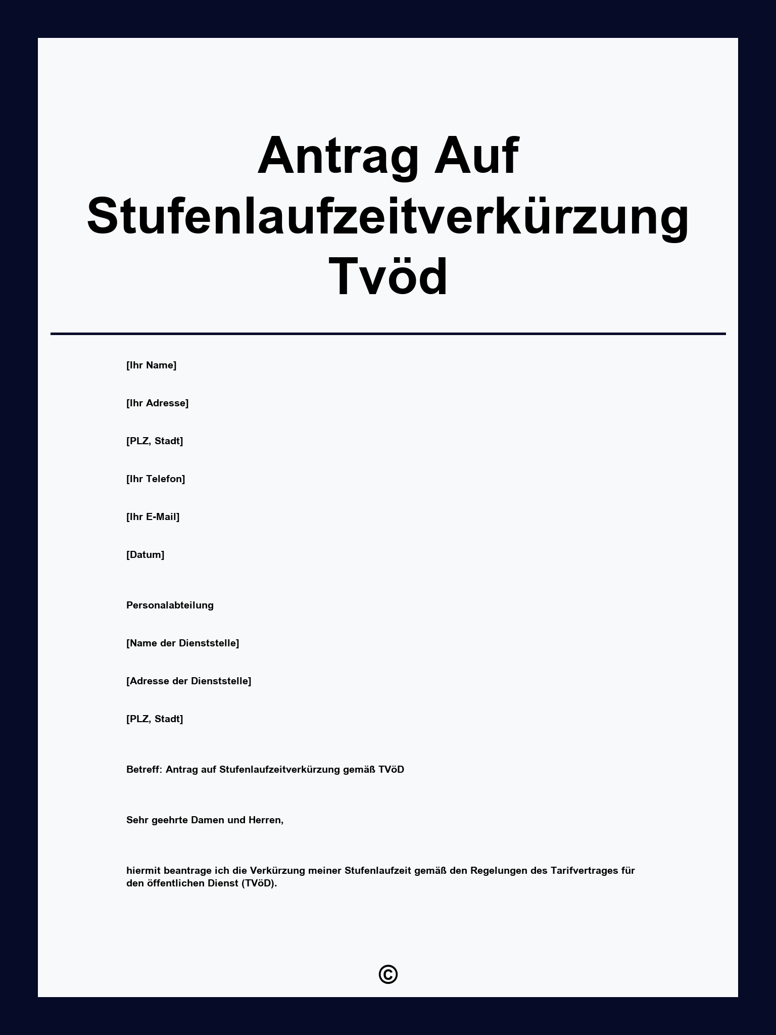 Antrag Auf Stufenlaufzeitverkürzung Tvöd