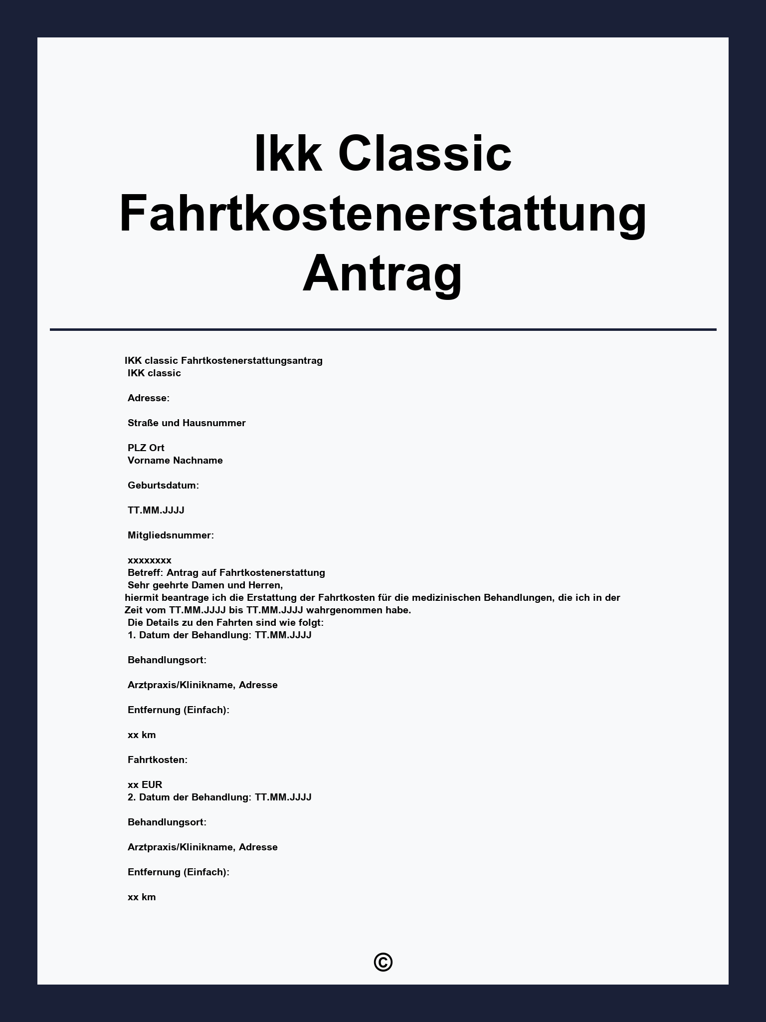 Ikk Classic Fahrtkostenerstattung Antrag